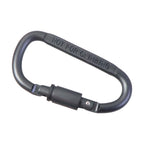 Sturdy metal hook clip carabiner with secure screw lock