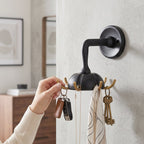 Heavy Duty Wall Mounted Multi Hook for Keys Bags Clothes Jewellery (1 Pc)