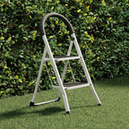 Anti slip 2 step steel ladder with comfortable hand grip
