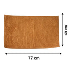 Plush microfibre door mat with anti skid base