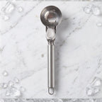 Durable stainless steel scoop for ice cream, dough and melon balls