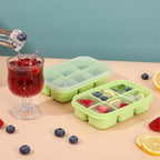 Mini Plastic 6 Cavity Fridge Storage Tray Ice Cube Tray Freezer Mold (1 Pc)