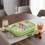 Mini Plastic 6 Cavity Fridge Storage Tray Ice Cube Tray Freezer Mold (1 Pc)
