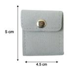 Portable jewellery storage pouch with zip pockets for travel