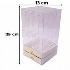 Multi panel jewellery organizer for dressing tables