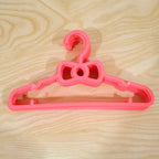 Plastic hanger set for toddler and infant clothing