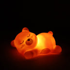 Sleeping bear night light, a portable and safe bedside companion for kids.