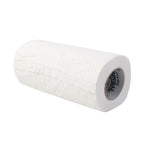 White kitchen paper towel roll used for cleaning kitchen surfaces