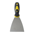Putty scraper blade close view