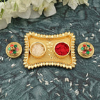 Meenakari floral kumkum holder