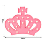 Crown LED night light placed in a child's bedroom setting