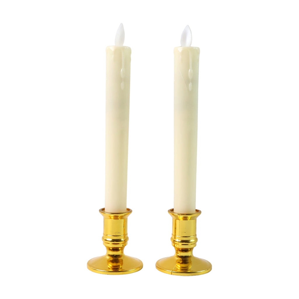 Lightweight LED flameless taper candles suitable for home, wedding, and party ambiance