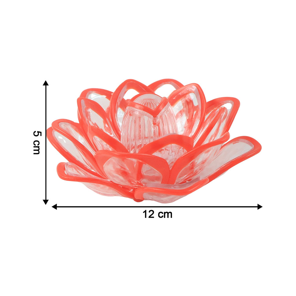 Warm flickering effect of lotus shaped LED flameless decorative candles set