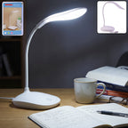 LED desk table lamp with flexible neck and touch dimmer for reading and study (1 pc)