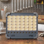Solar flood light white bg