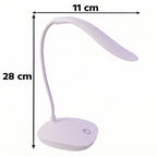 Adjustable eye care desk light with soft, flicker free LED glow