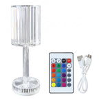 Crystal lamp bedside table use
