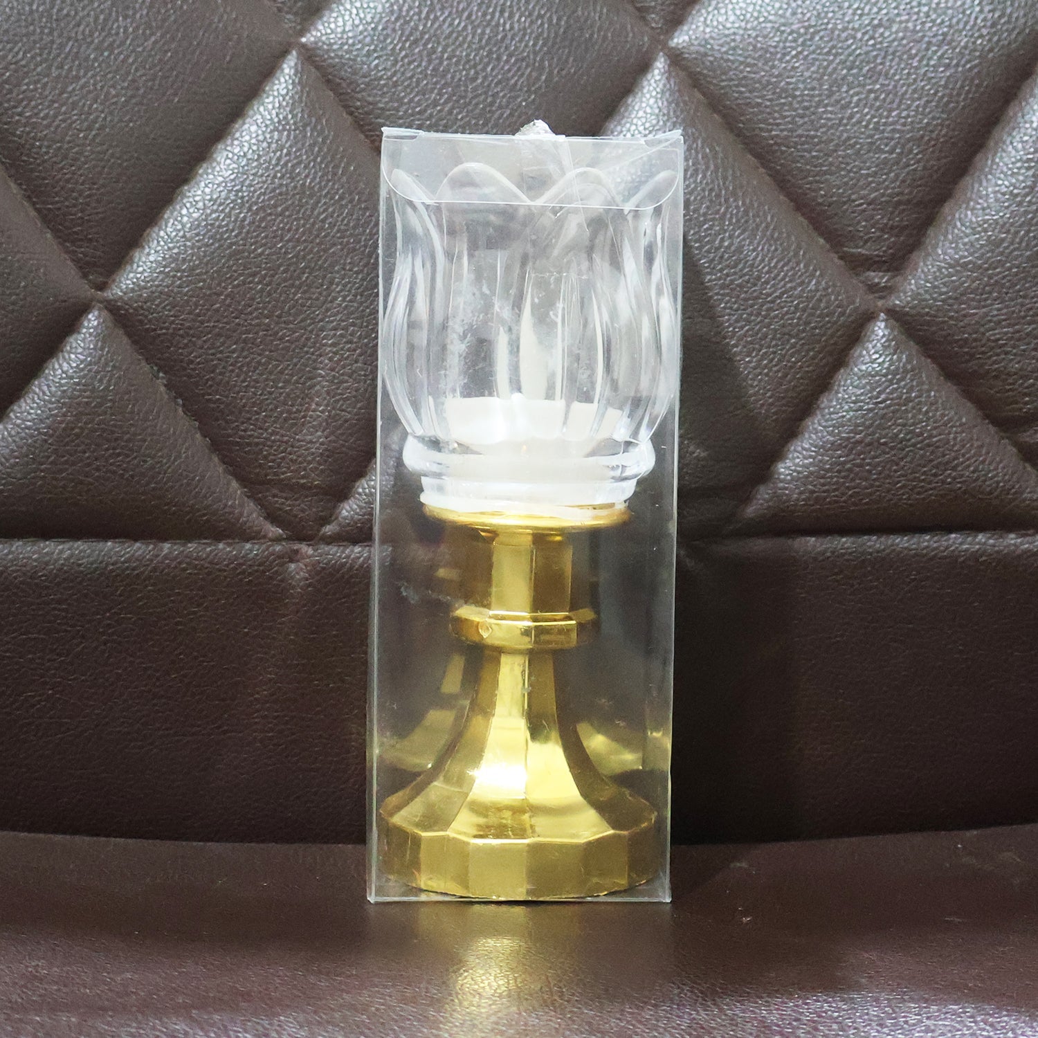 Premium quality lotus flower LED decorative lamp glowing softly