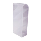 Stationery organizer with transparent compartments for office desk