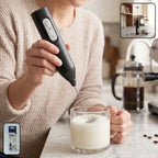 Handheld electric milk frother, battery coffee foam maker and whisk mixer (1 pc)