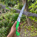 Steel blade saw outdoor cutting