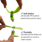 Mini cooling fan for desk, office and outdoor use