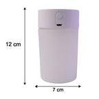 USB powered cool mist humidifier for desktop and travel