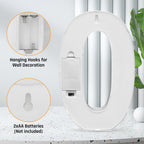 Durable plastic LED decorative night light designed for easy placement and gifting