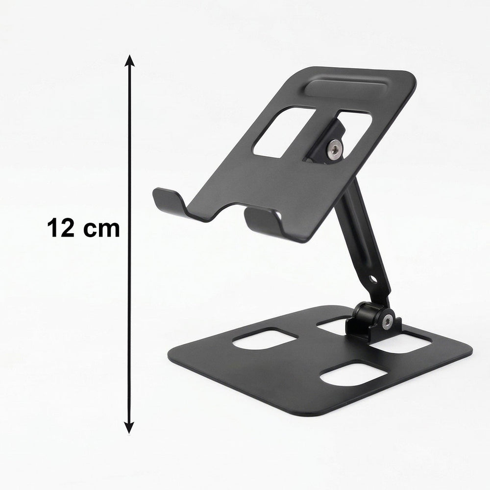 Folded metal mobile stand for portability