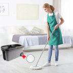 Magic 360 degree swivel spin mop set with microfiber refill head