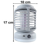UV purple light attracting insects in the mosquito zapper