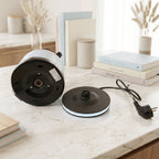 Durable glass and steel electric kettle for daily hot beverages