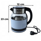 Fast boil 2 litre glass kettle for tea, coffee and hot water
