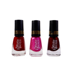 Glossy clear blush nail polish bottle with long-lasting finish