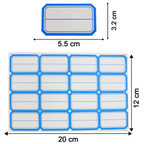 Box label stickers used for organizing storage containers