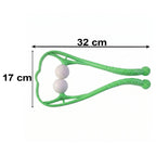 Roller massager handle grip