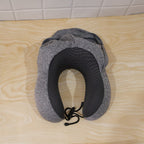 Lightweight U shaped hooded pillow for restful travel