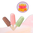 The 6-piece kulfi maker mould set displayed on a clean kitchen counter.