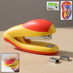 Heavy-duty desktop stapler with ergonomic grip on a white background