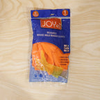Large reusable orange gloves for household cleaning and chores