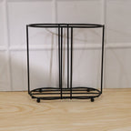 Multi-purpose metallic cup holder stand for countertop organization