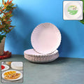 Freshee compostable paper plates 7 inch round eco-friendly plates arranged for serving.