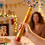 Golden Party Popper Confetti Cannon Shooter for Birthday and Celebration (1 Pc) view 3