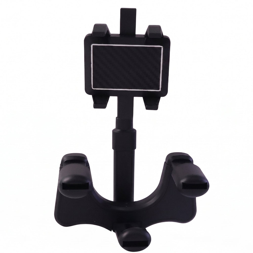 Durable ABS plastic car phone holder, easy to clip onto rear view mirror