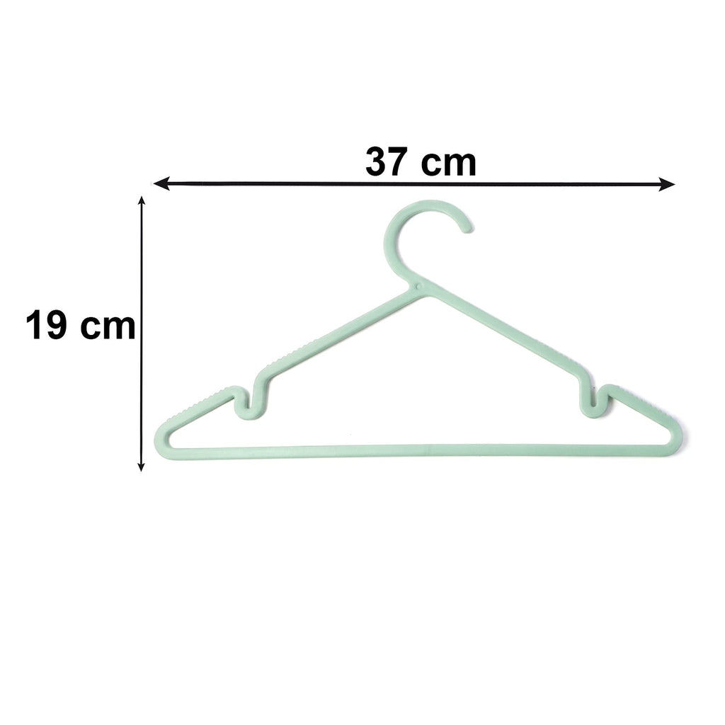 Hanger set for closet storage, supporting heavy clothes