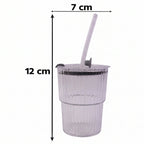 Plastic Tumbler with Lid – 450ml Reusable, Clear & Leak-Proof