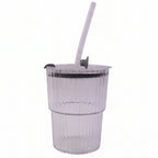 Plastic Tumbler with Lid – 450ml Reusable, Clear & Leak-Proof