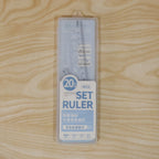 Packaged student geometry ruler set in box for easy storage
