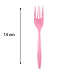 Multicolour forks set display