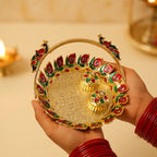 Kumkum dish front view